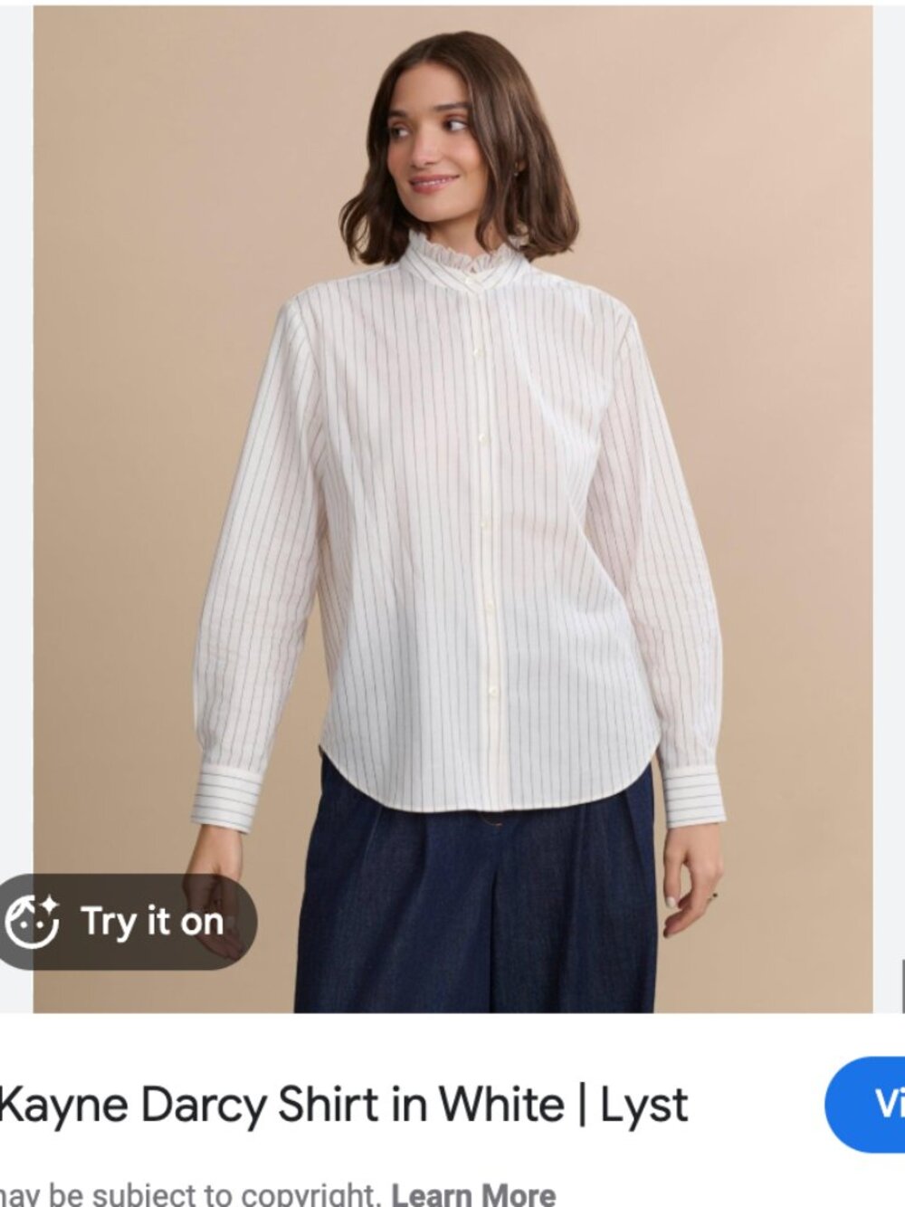 Women's Jenni Kayne Striped Darcy Shirt NWT